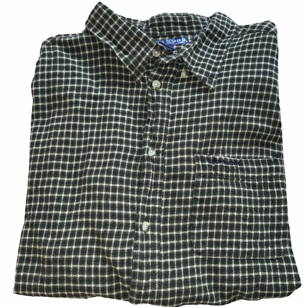 Big Dogs Green Flannel Size 2X